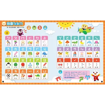 小手點讀學前啟蒙百科(ㄅㄆㄇ+ABC+123+兒歌) FOOD超人