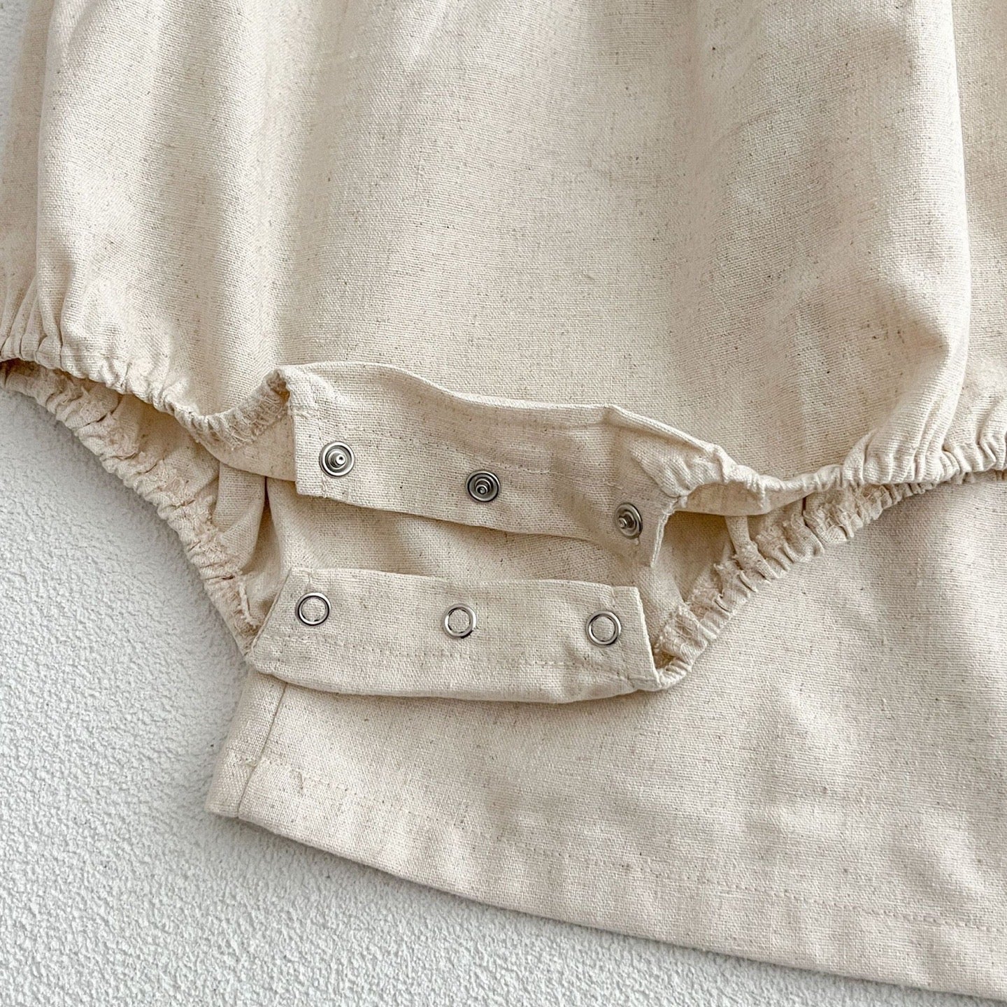 Linen Round Frill Bodysuit