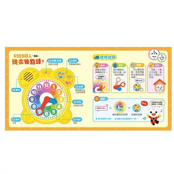 現在幾點鐘?(時鐘互動有聲書)FOOD超人