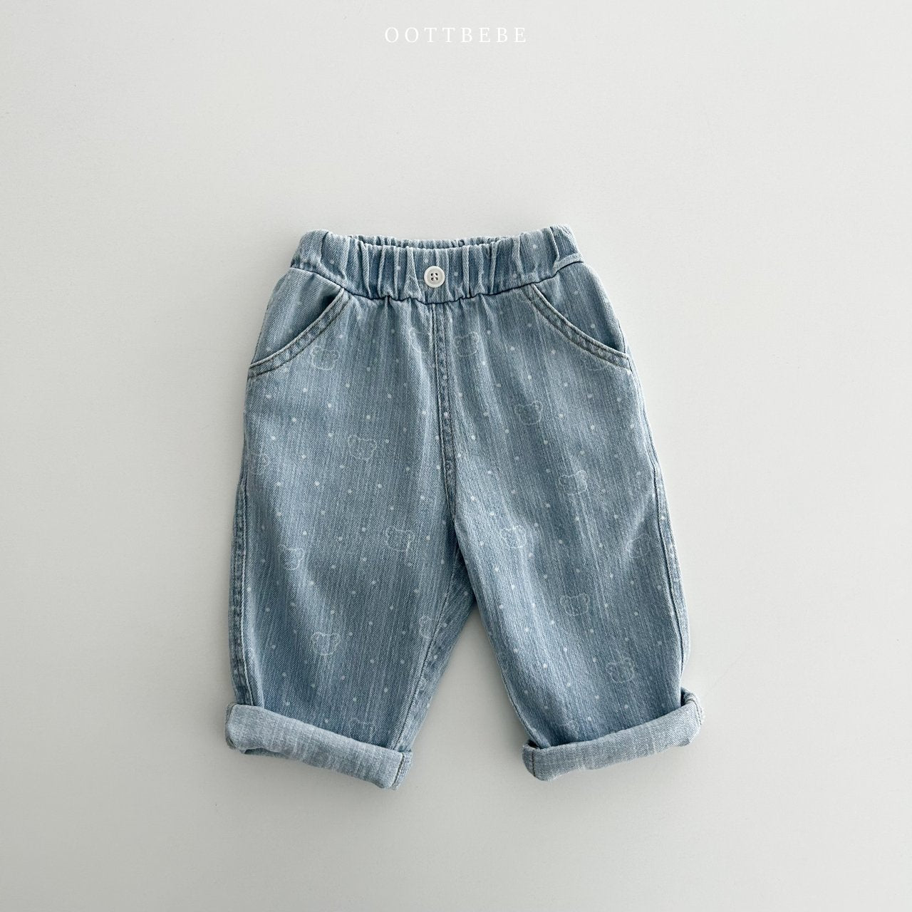 OOTTBEBE 熊 熊牛仔褲