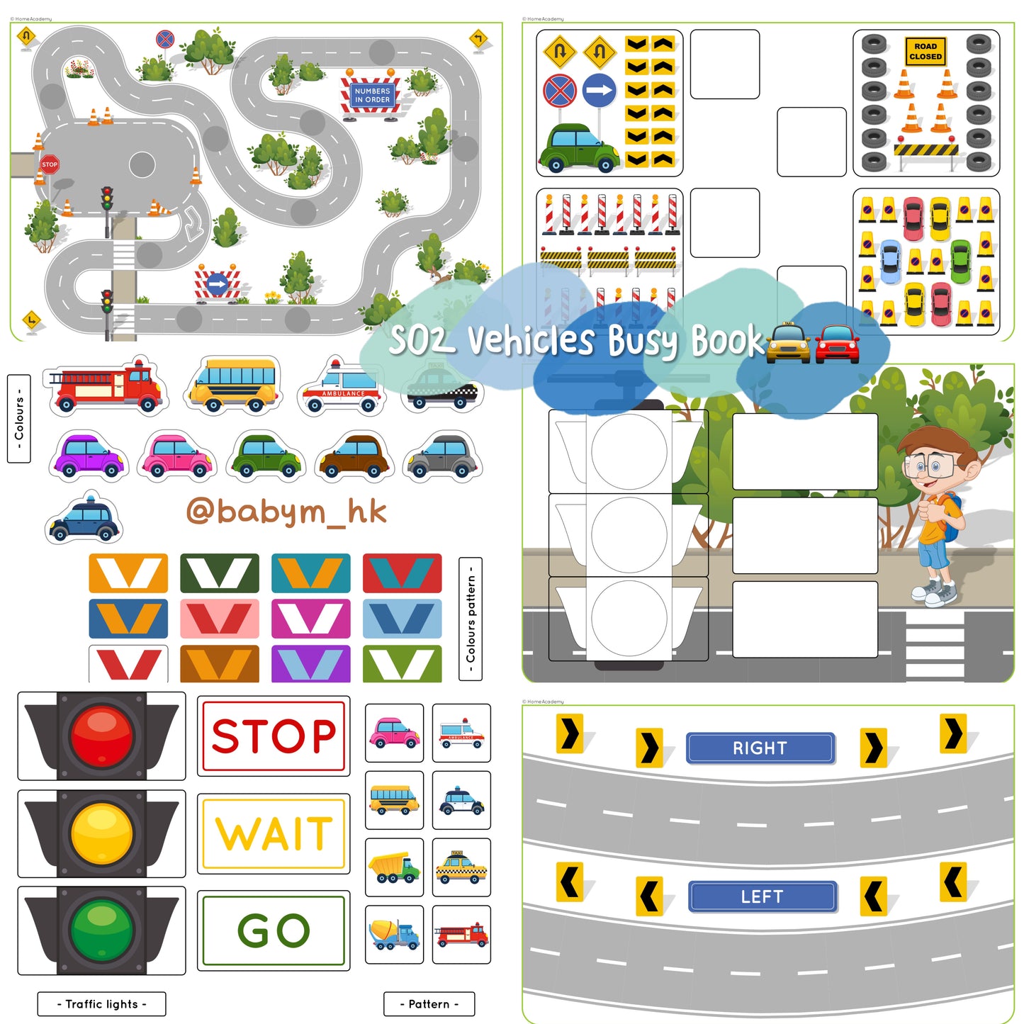 S02 Vehicles Busy Book