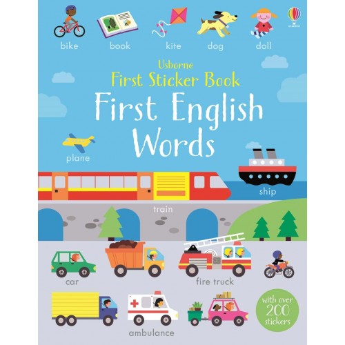 Usborne First English Words Sticker Book(日常英文生字)