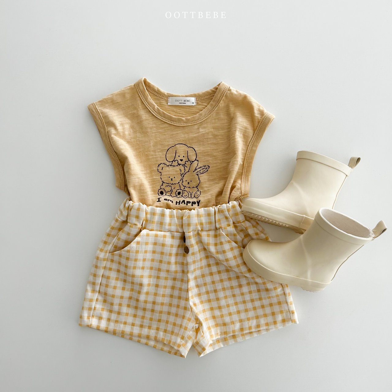 OOTTBEBE Dol 格紋短褲