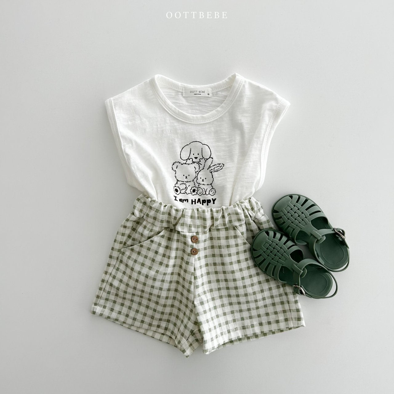 OOTTBEBE Dol 格紋短褲