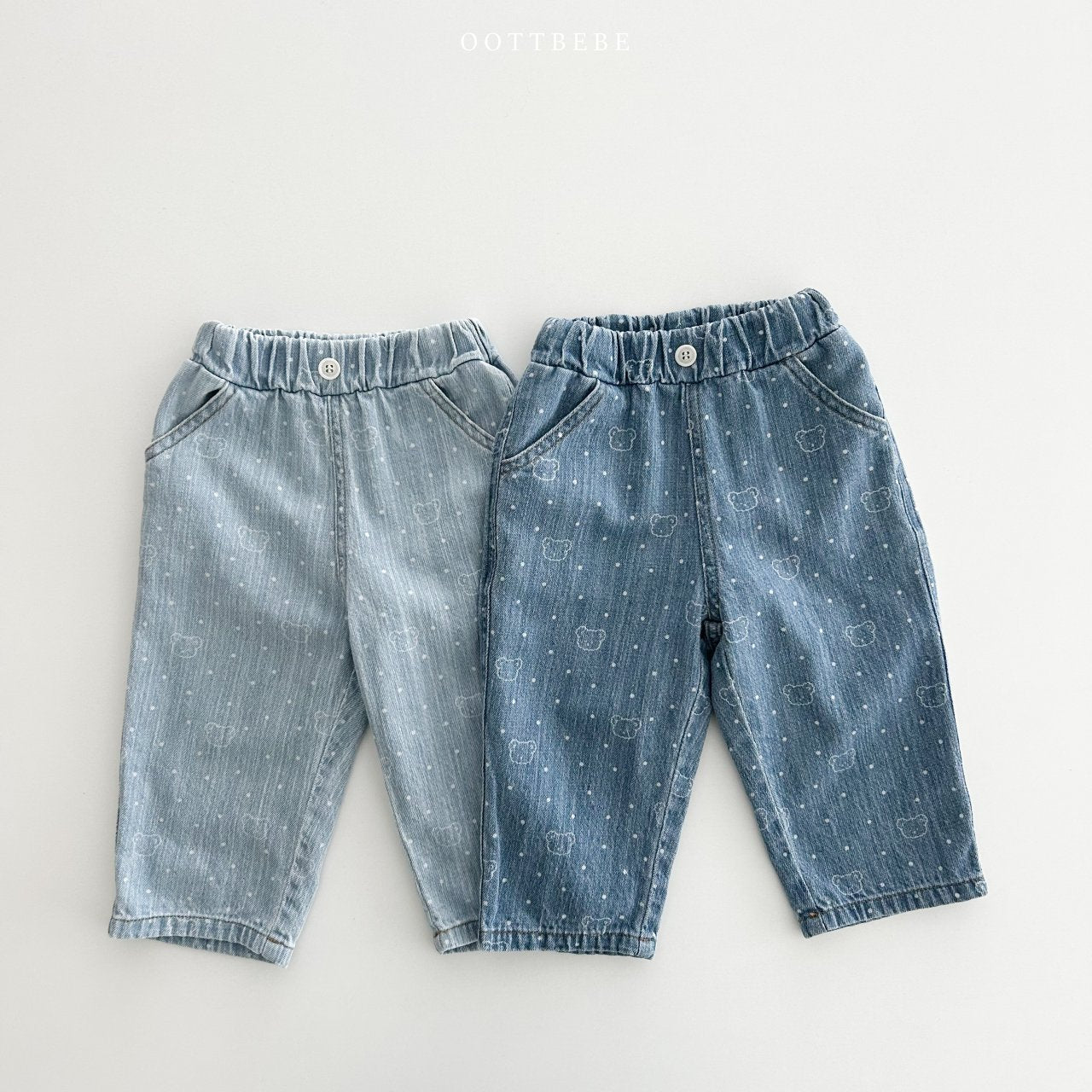 OOTTBEBE Bear Bear Denim Jeans
