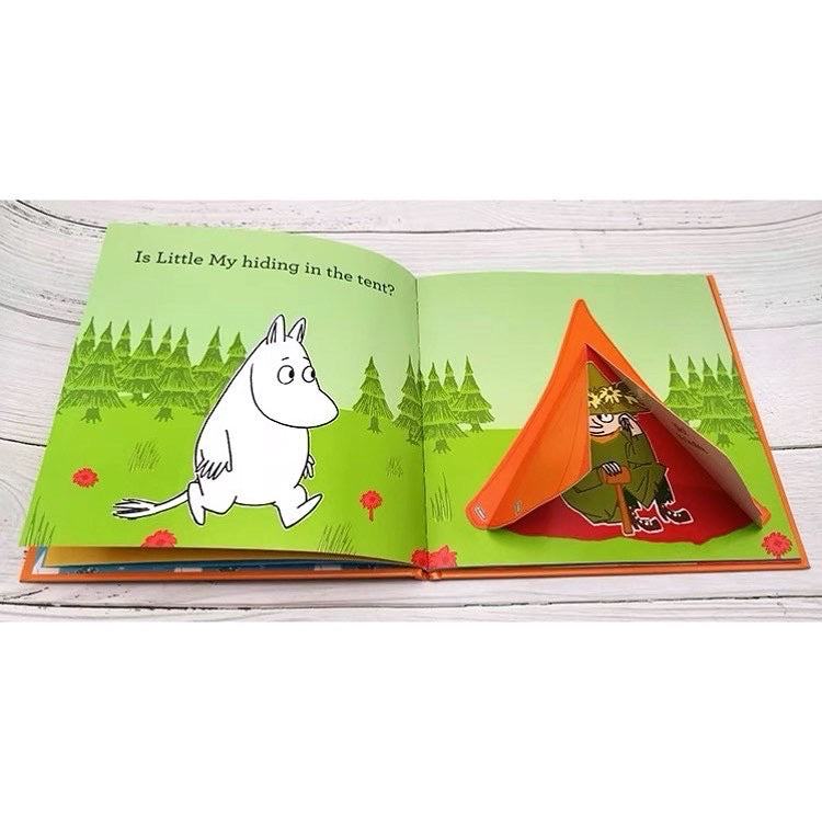 MOOMIN 的掀蓋捉迷藏：大襟翼適合小手