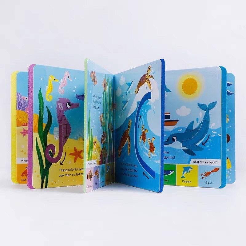 Touch & Learn: Ocean (with soft felt finger trails)