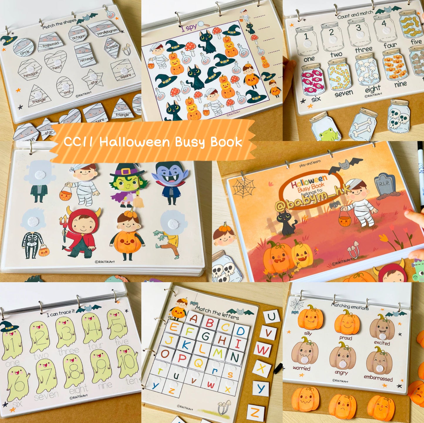CC11 聖誕節安靜書 萬聖節忙碌書
