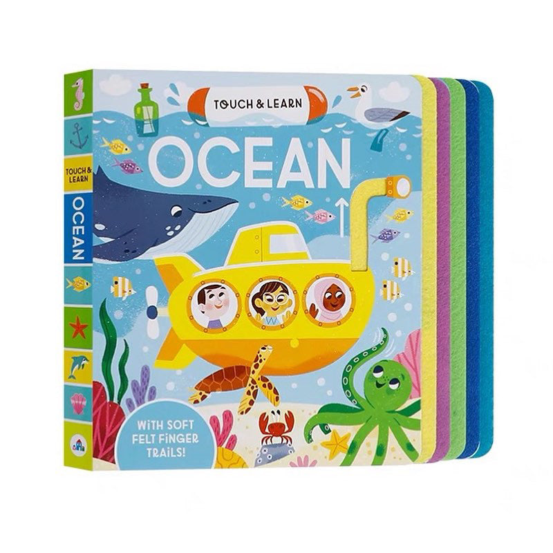 Touch & Learn: Ocean (with soft felt finger trails)